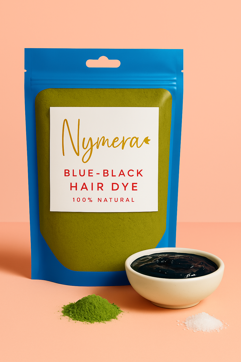 Nymera | Tinte Capilar Azul-Negro 100% Natural