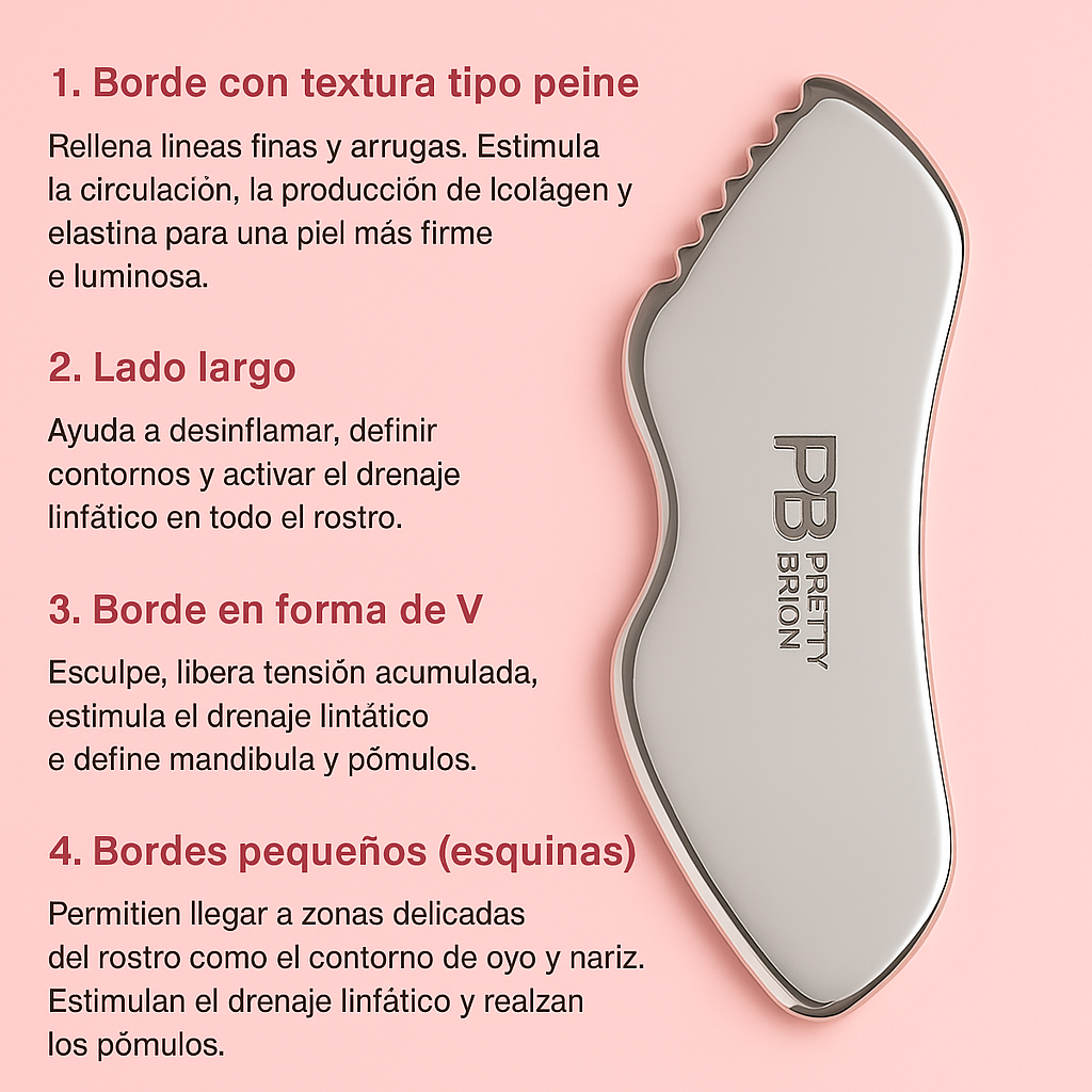 Guasha de Acero Inoxidable | Pretty Brion Rituals